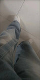 AIDASE  -  Men's Baggy Wide Legs Jeans Korean Fashion Streetwear Light Blue Patchwork Trend Y2K Loose Pants Washed Male Trousers aidase-shop