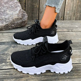 AIDASE  -  New Women Sneakers Breathable Thick Sole Casual Shoes Mesh Lightweight Summer Platform Walking Shoes aidase-shop