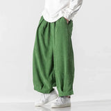 Aidase Pants Men's Autumn Winter Japanese Warm Thicken Corduroy Pants Fashion Harajuku Wide Leg Pants Men Loose Trousers Plus Size 5XL