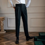 Aidase British Men Summer Paris Waist Straight Pants Italian High Waist Slim Solid Suit Shorts Man Business