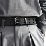 AIDASE  -  Men's Tactical Belt Double Row Needle Buckle Woven Women's Sports Outdoor Work Belt with Cargo Pants Jeans Belt Neut