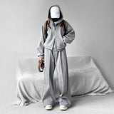 Aidase Mens Casual Niche Wide Leg Pants Genderless 2024 New American Streetwear Versatile Simple Solid Color Floor-Mopping Pants Unisex aidase-shop