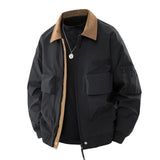 AIDASE  -  Spring Autumn New Fashion Men’s Color-coded Turn-down Collar Long Sleeve Casual Trendy Simple Basic Jackets Male Coats Clothes aidase-shop