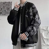 AIDASE  -  Fashion O-Neck Button Spliced Pockets All-match Coats Men's Clothing Autumn New Casual Tops Korean Asymmetrical Jackets aidase-shop