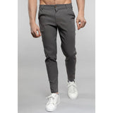 AIDASE  -  Men's Grey Slim Fit Chino Pants Ankle Length Stretch Casual Trousers for Business Daily Wear aidase-shop