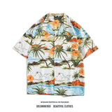 AIDASE  -  Men Shirt Men Long Sleeve Shirt Floral Print Shirt New Clothing Autumn and Summer Streetwear Casual Fashion Men Shirt V127 aidase-shop