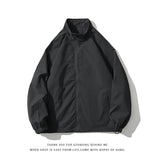 AIDASE  -  Autumn New Men's Zipper Bomber Jacket Male Casual Streetwear Loose Black Gray Pilot Coat Man Clothing 4XL 5XL aidase-shop