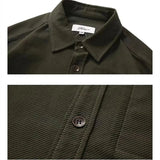 AIDASE  -  Hong Kong Tooling Shirt Autumn Shirt Coats Men's Loose Casual Cotton Cargo Shirts Fat Man Plus Size Japanese Retro Streetwear aidase-shop