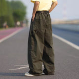 AIDASE  -  Summer New Men Cargo Pants American Style Multi-Pocket Loose Straight Wide-Leg Male Pants Stylish Versatile Clothes aidase-shop