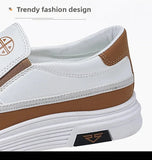 AIDASE  -  Spring Men's Large Size Bean Shoes Breathable Casual Loafers Fashionable Leather Shoes Trendy Men's Footwear Comfortable Ru aidase-shop