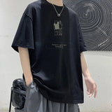 AIDASE  -  Fashion O-Neck All-match Printed T-Shirt Men's Clothing Spring New Oversized Casual Pullovers Short Sleeve Korean Tee Shirt aidase-shop