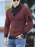 Korean Fashion Autumn Men Casual Vintage Style Sweater Wool Turtleneck Oversize  Winter Men Warm Cotton Pullovers Sweaters aidase-shop