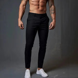 AIDASE  -  Men's Slim Fit Chino Pants Stretch Casual Trousers Flat Front Straight Leg Pants for Business Daily Wear aidase-shop