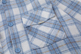 AIDASE  -  Spring Autumn Vintage New Fashion Men's Casual Trendy Loose Simple Basic Plaid Hooded Shirts Male Daily Long Sleeve Coat Clothes aidase-shop