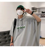 AIDASE  -  Fashion Printed Loose Batwing Sleeve Hooded Sweatshirts Men's Clothing Summer New Oversized Korean Tops Casual Sweatshirts aidase-shop