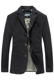 AIDASE  -  Men's Plus Sizes M-4XL Casual Cotton Blazer Single Breasted Notched Lapel Suit Jacket Business Casual Wear Blazer aidase-shop