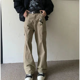 AIDASE  -  New Autumn and Winter Fashion Korean Version Patchwork Retro Workwear Wide Leg Loose and Versatile Handsome Youth Casual Pants aidase-shop