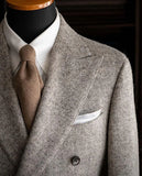 Aidase Men Suits for Man Herringbone Regular fit Groom Wedding Formal Jacket Tweed Wool Blend blazer aidase-shop