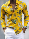 AIDASE  -  Daily Leisure Mens Long Sleeve Slim Shirts Spring Autumn Casual Buttoned Turn-down Collar Shirt Men Stylish Pattern Print Shirt aidase-shop