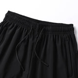AIDASE  -  Summer New High Quality Ice Silk Men's Short sleeved Shorts Long Pants Casual Three piece Set Cool Breathable Outdoor Set aidase-shop