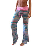 AIDASE  -  High Waist Wide Leg Pants Women's Loose Fit Drawstring Sporty Casual Trousers Autumn Winter New Style Polyester Fiber aidase-shop