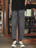 AIDASE  -  Summer Japanese Baggy Straight Pants Men Streetwear Fashion Jogger Harem Pantalones Hombre New Casual Y2K Preppy Trousers aidase-shop