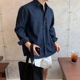 AIDASE  -  Japanese Retro Shirts for Men Spring Design Oversized Long Sleeve Loose Casual Shirts Coat High-end Fashion Streetwear aidase-shop