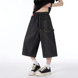 AIDASE  -  Embroidery Men's Washed Denim Jeans Trendy American 2025 Vintage Streetwear Korea Fashion Male Trousers