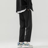 Aidase Solid Color Suit Pants Men Fashion Society Mens Dress Pants Korean Loose Straight Wide Leg Pants Mens Office Formal Trousers aidase-shop