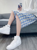 AIDASE  -  New Korean Fashion Plaid Casual Men's Shorts Summer Hip Hop Streetwear Bermudas Hawaii Beach Gym Y2K Baggy Shorts Man aidase-shop