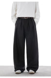 AIDASE  -  Spring New Men's Fashion Loose Simple Wide Leg Pants Basic Casual Solid Comfortable Straight Trousers Male Bottom Clothing aidase-shop