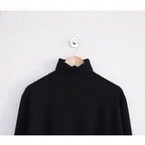 AIDASE  -  Fce Lined mid Ne Knitted Sweater for Men Autumn Winter f High Collar Warm Base Layer irt Casual Sle Polyeste... aidase-shop