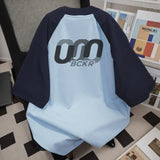 25.65Aidase Men and Women High Street Hip-hop Personality Letter Print Round Neck Short Sleeved Summer Couple Loose Retro Casual T-shirt Top aidase-shop