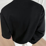 AIDASE  -  Men's Solid Color Deconstructed Long-Sleeved Sweatshirt American Retro Fashion Trend Loose Casual Breathable Niche Men's Tops aidase-shop