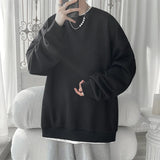 Hoodies Jacquard Sweatshirt Mens White Pullover Streetwear Casual Fashion Clothes Mens Oversized Korean Harajuku T Shirt aidase-shop