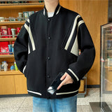 AIDASE  -  Spring and Autumn Stand Collar Baseball Jacket for Men Loose Casual Windproof and Warm Top M-3XL aidase-shop
