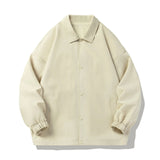AIDASE  -  Men'S Waffle Casual Pocket Jacket Men Autumn And Winter Casual Solid Simple Sports Pocket Button Flying Jacket VêTement Homme aidase-shop