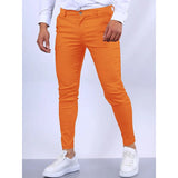 AIDASE  -  Spring Autumn Male Solid Color Slim Cargo Pants Homme Casual Fashion Simple All-match Pencil Trousers Sweatpants Men's Clothing aidase-shop