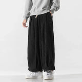 Aidase Pants Men's Autumn Winter Japanese Warm Thicken Corduroy Pants Fashion Harajuku Wide Leg Pants Men Loose Trousers Plus Size 5XL