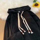 Aidase Corduroy Sweatshirt For Men Embroider Letter Hoodies Sweatshirt Streetwear Hoodie Casual Sportwear Male Clothes aidase-shop