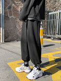 AIDASE  -  Baskeall Sports Sweatpants for Men Casual Dstring Trousers Spring Autumn New Arrival High Elastic Cotton Youth Sleeve aidase-shop