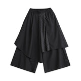 AIDASE  -  New Chinese Style Calligraphy Patchwork Wide Leg Pants Men's Design Sensation Small Audience National Trend Sash West Pants aidase-shop
