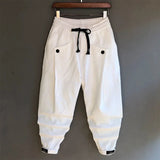 AIDASE  -  Spring Summer New Casual Loose-Fit Harem Pants Solid Color Fashionable Trendy Pleated Cuffed Pants Large Size Women's Pants aidase-shop