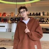 Hooded Sweater Coat Men Spring and Autumn Casual Knitted Sweaters Men Pullover Jumpers Men Fashion Clothing  Streetwear Tops