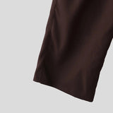 AIDASE  -  Men Pants Solid Color Button Joggers Loose Casual Wide Leg Trousers Men Streetwear 2025 Pleated Fashion Long Pants S-5XL aidase-shop