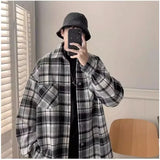 AIDASE  -  Casual sports fashion spring and autumn Japanese and Korean lapel jacket autumn boys woolen internet celebrity couple jacket aidase-shop