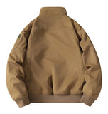 AIDASE  -  Mens Flight Jacket Winter Thick Fleece Lined Workwear Style Multiple Pockets Loose Fit Casual Aviator Coat Warm aidase-shop