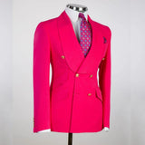 Aidase Men's Jacket Single Double Breasted Solid Color Casual Shawl Lapel Slim Suit Elegant Formal Wedding Prom Blazer Custom Made aidase-shop