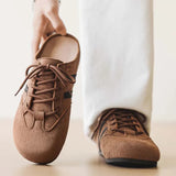 AIDASE  -  Lefu Shoes Men's Lightweight Bean Shoes Summer One Step Push Lazy Breathable Casual Half Support Slippers for Men aidase-shop