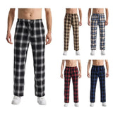 AIDASE  -  Men's Casual Plaid Yoga Pants Straight Leg Home Leisure Trousers Summer New Arrival Sport Style Comfortable Men's Long Pants aidase-shop